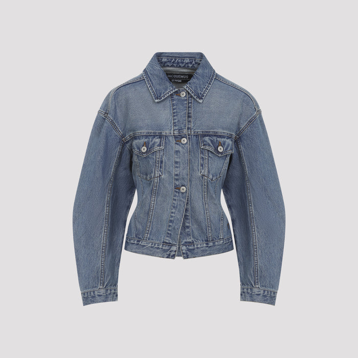 La Veste De-nimes Jacket Blue Cotton