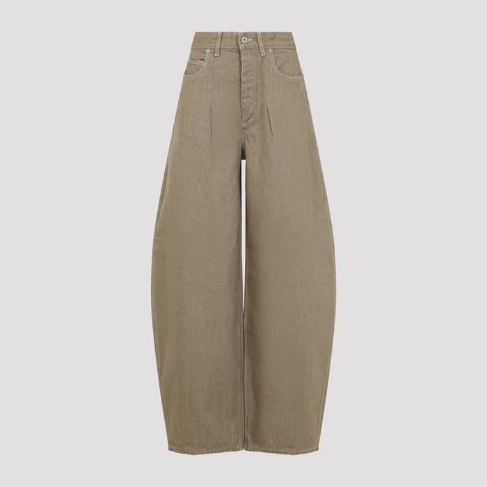 The Ovalo De-Nîmes Jeans Brown Cotton