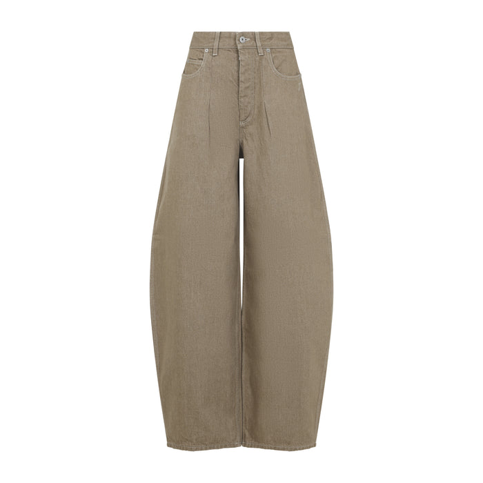 The Ovalo De-Nîmes Jeans Brown Cotton