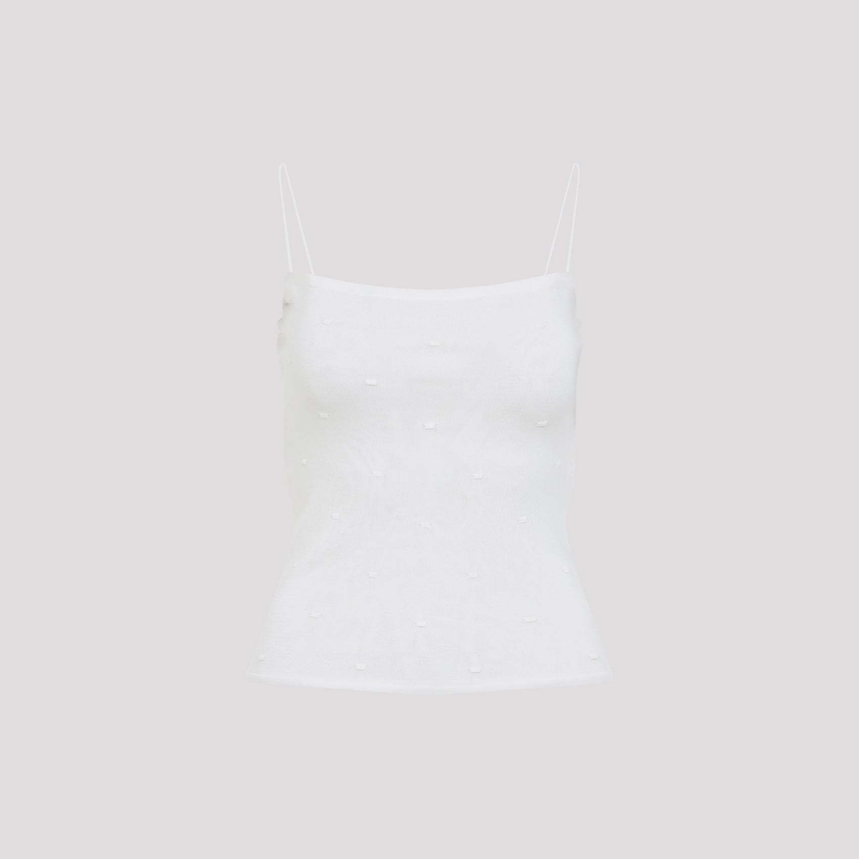 The Plumetis Top White Viscose