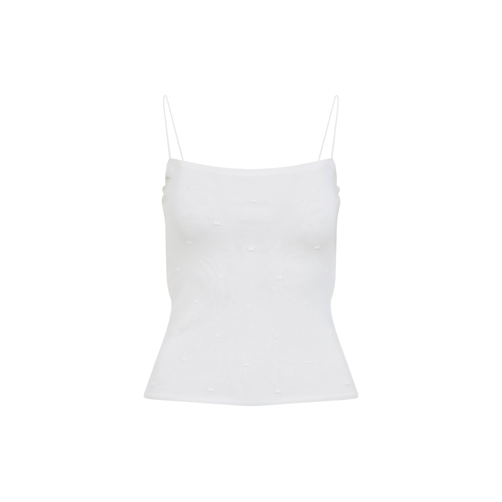 The Plumetis Top White Viscose