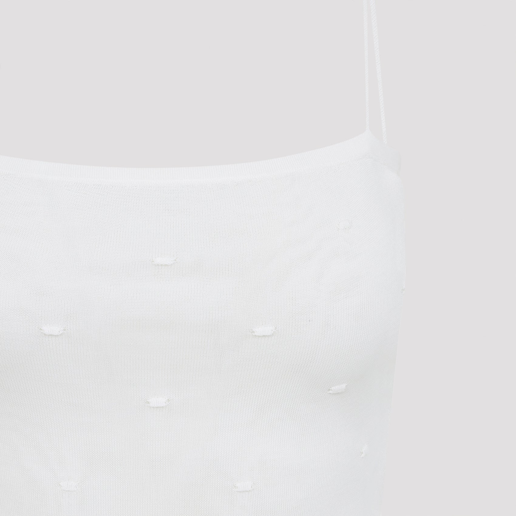 The Plumetis Top White Viscose