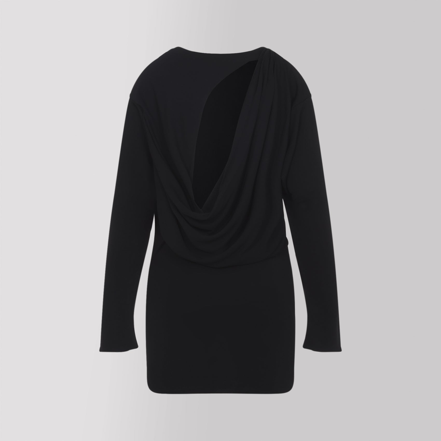 The Mistral Mini Dress Black Viscose Polyamide