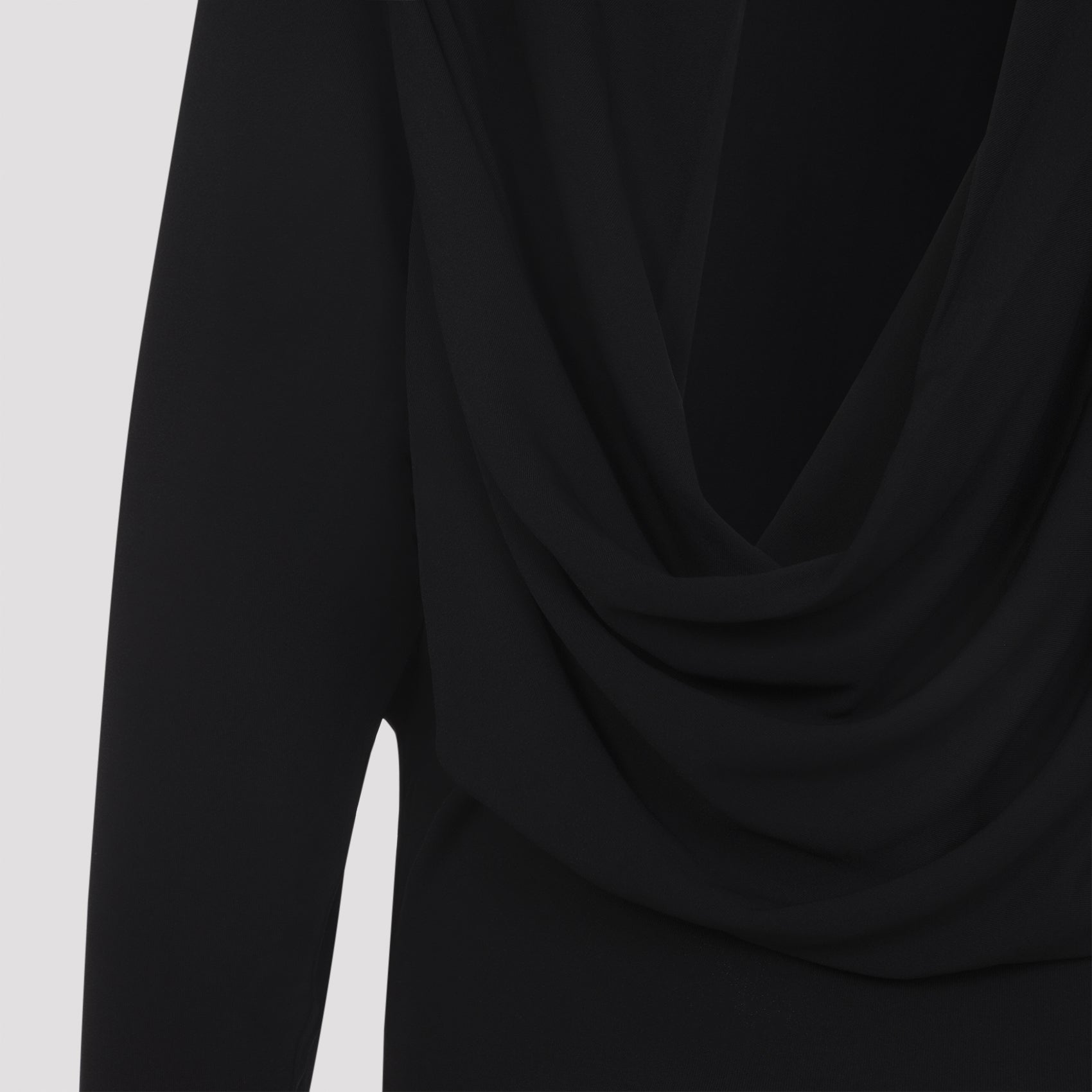 The Mistral Mini Dress Black Viscose Polyamide
