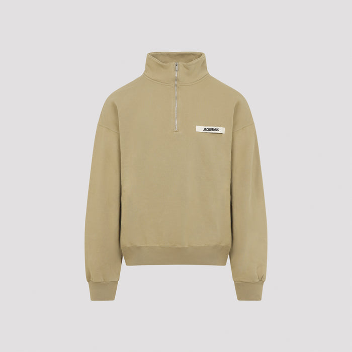 Gros Grain Sweatshirt Nude & Neutrals Cotton Sweater