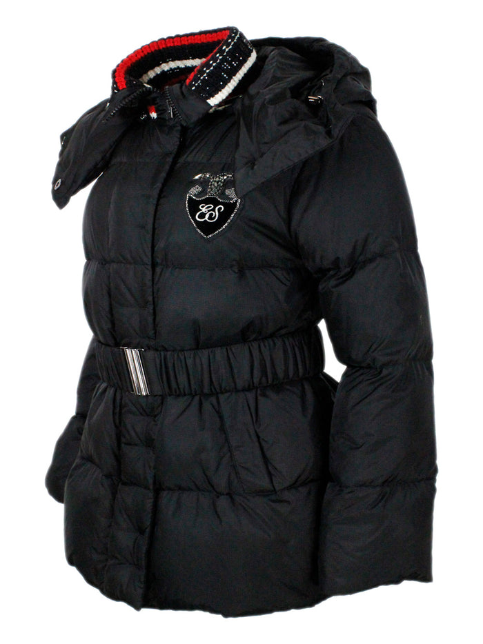 Ermanno Scervino Coats Black Poliestere