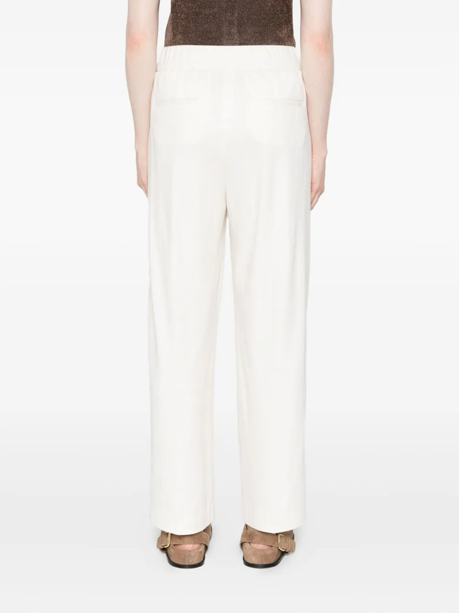 Peserico Outer: Cotton 50% trousers in off-white