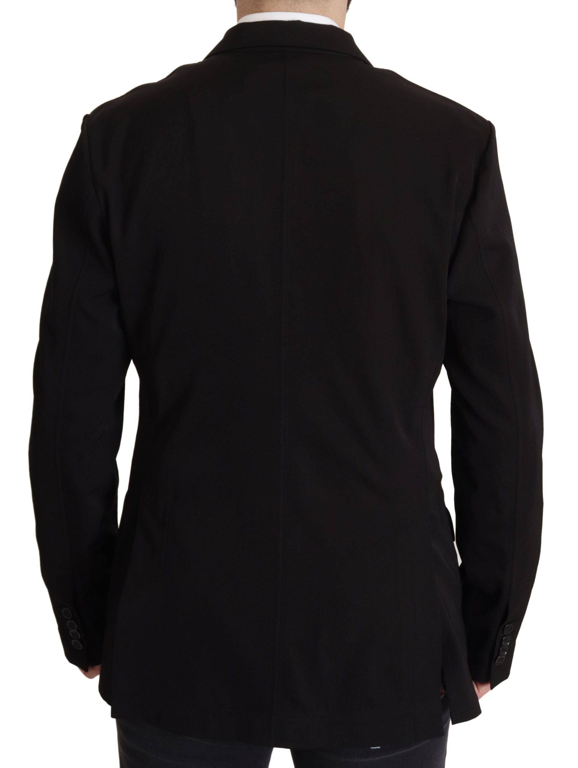 Dolce & Gabbana 97% Virgin Wool 3% Elastane; Lining: 57% Cupro 43% Polyester blazer in black