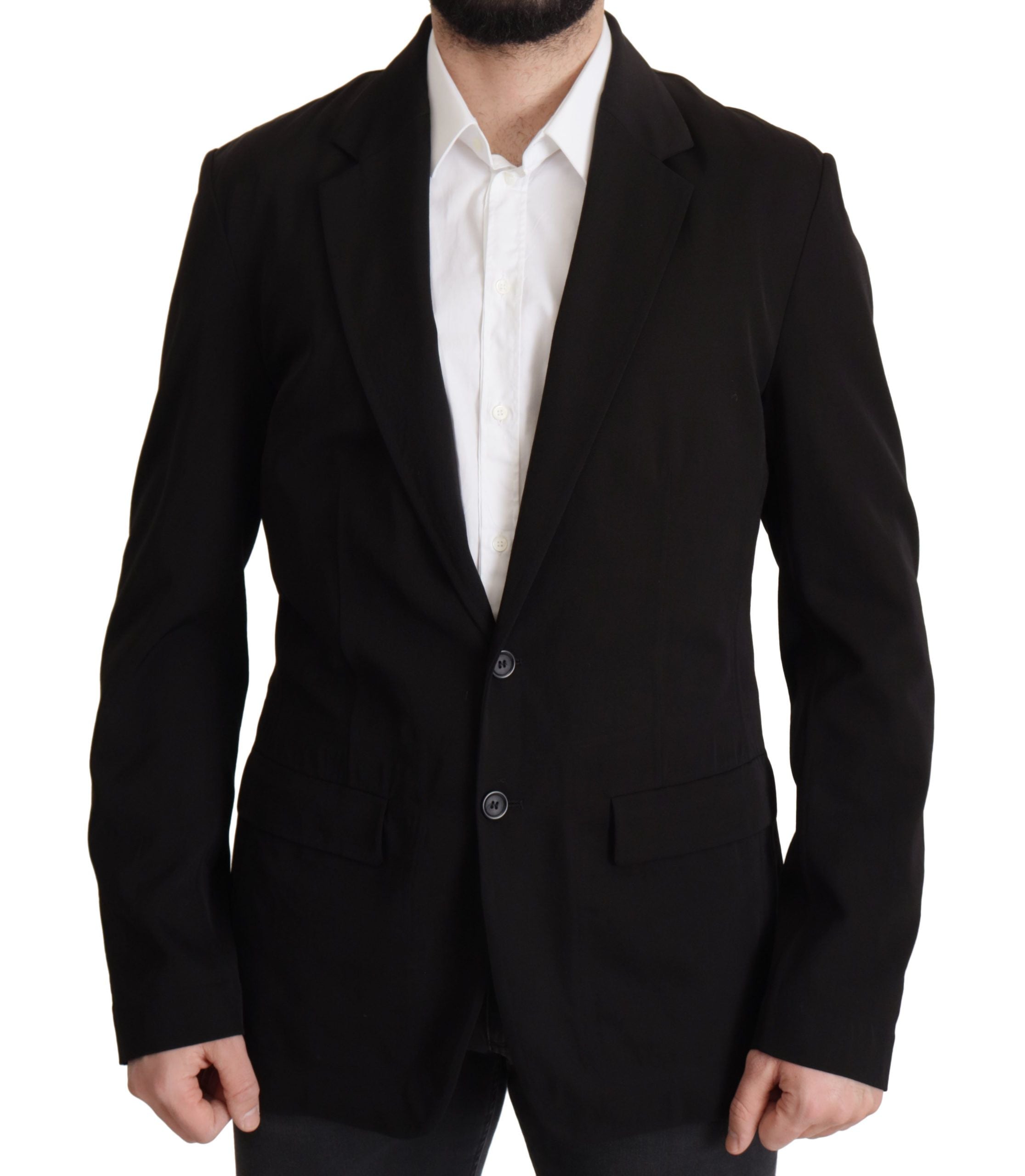 Dolce & Gabbana 97% Virgin Wool 3% Elastane; Lining: 57% Cupro 43% Polyester blazer in black — view 6