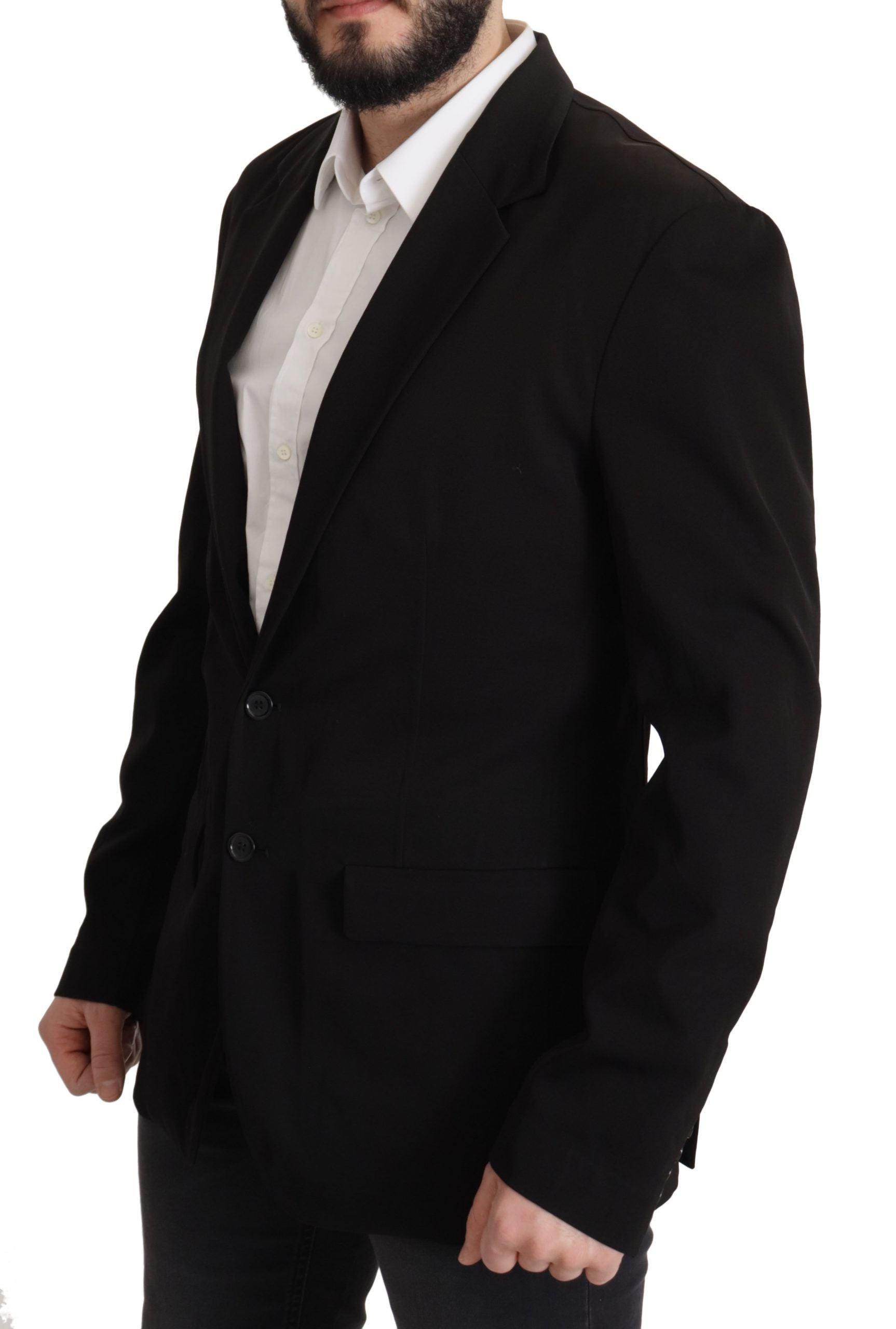 Dolce & Gabbana 97% Virgin Wool 3% Elastane; Lining: 57% Cupro 43% Polyester blazer in black — view 7