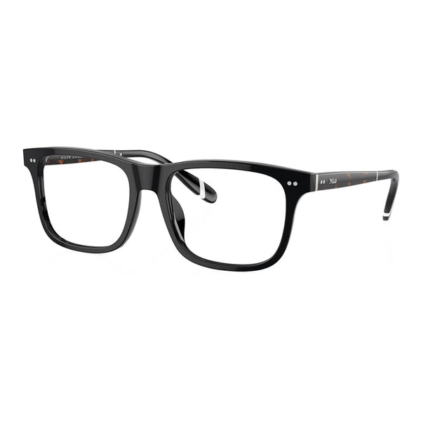 Polo Ralph Lauren Eyeglasses Rectangle Full Rim, Shiny Black Frame And Clear Demo Lenses Lens Ph2270u5001 Sunglasses