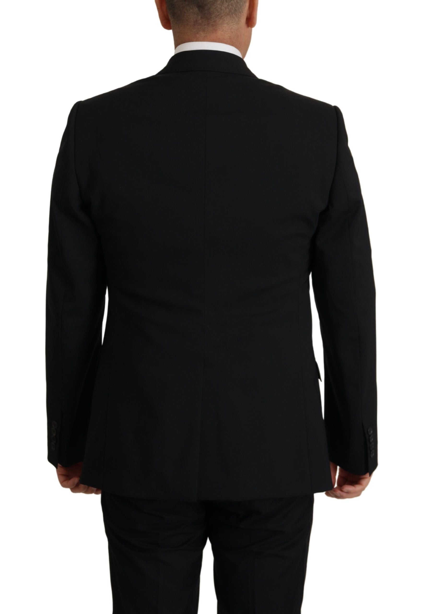 Dolce & Gabbana 98% Virgin Wool suit in black — view 5