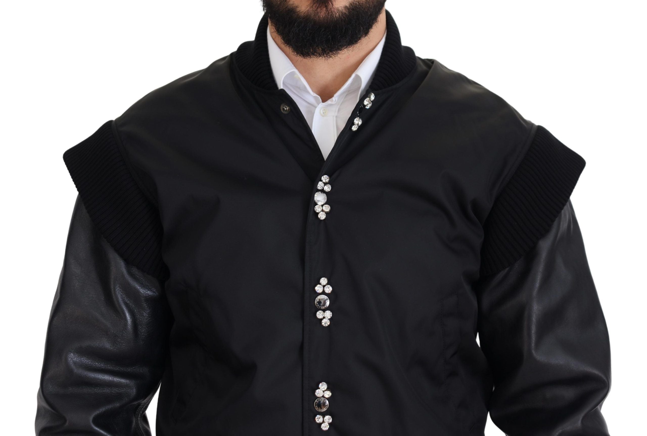 Dolce & Gabbana 90% Nylon bomber jacket in black