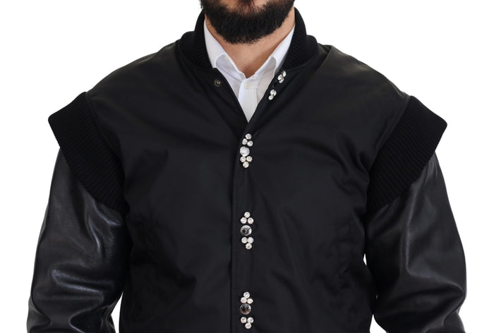 Dolce & Gabbana 90% Nylon bomber jacket in black