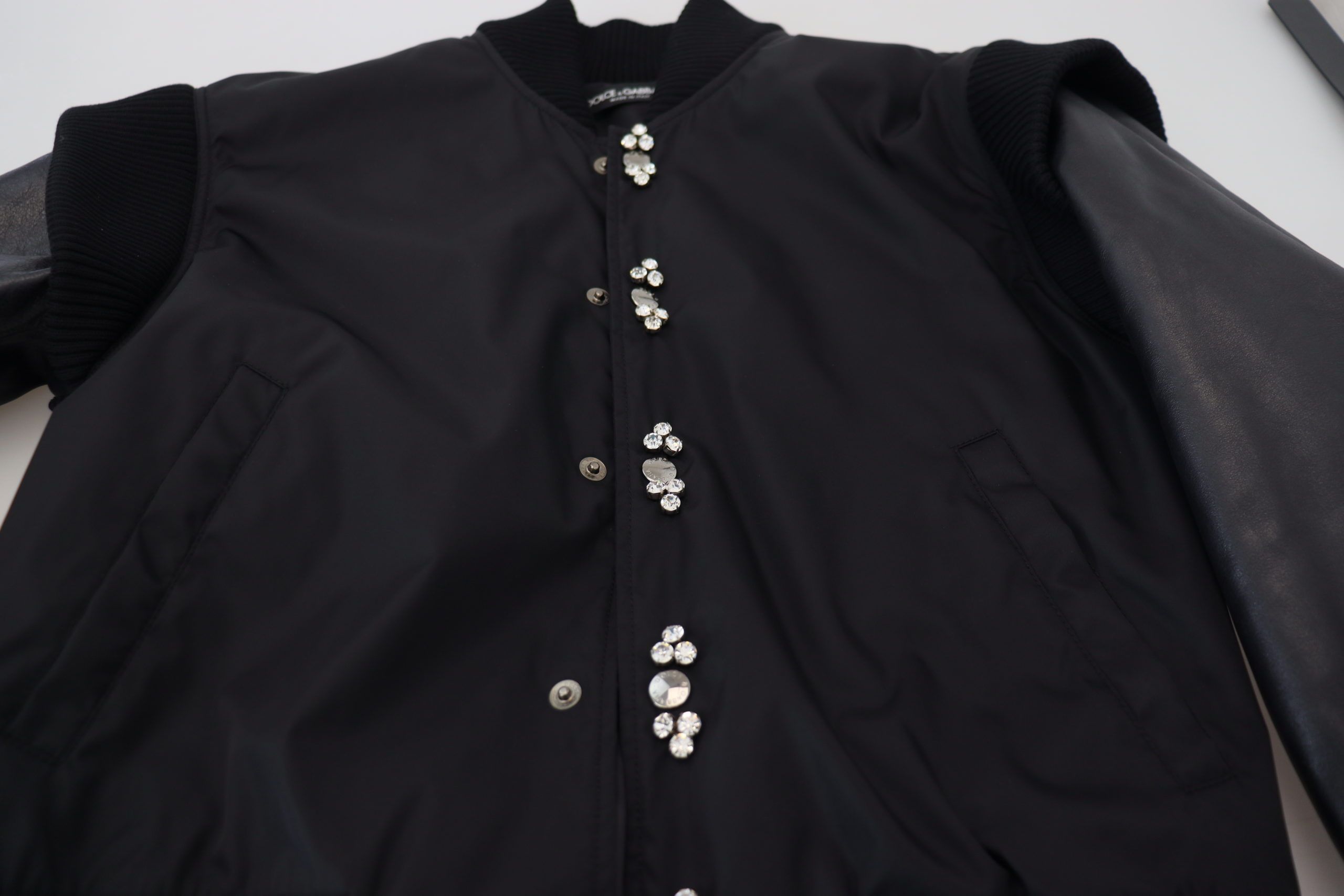 Dolce & Gabbana 90% Nylon bomber jacket in black — view 4