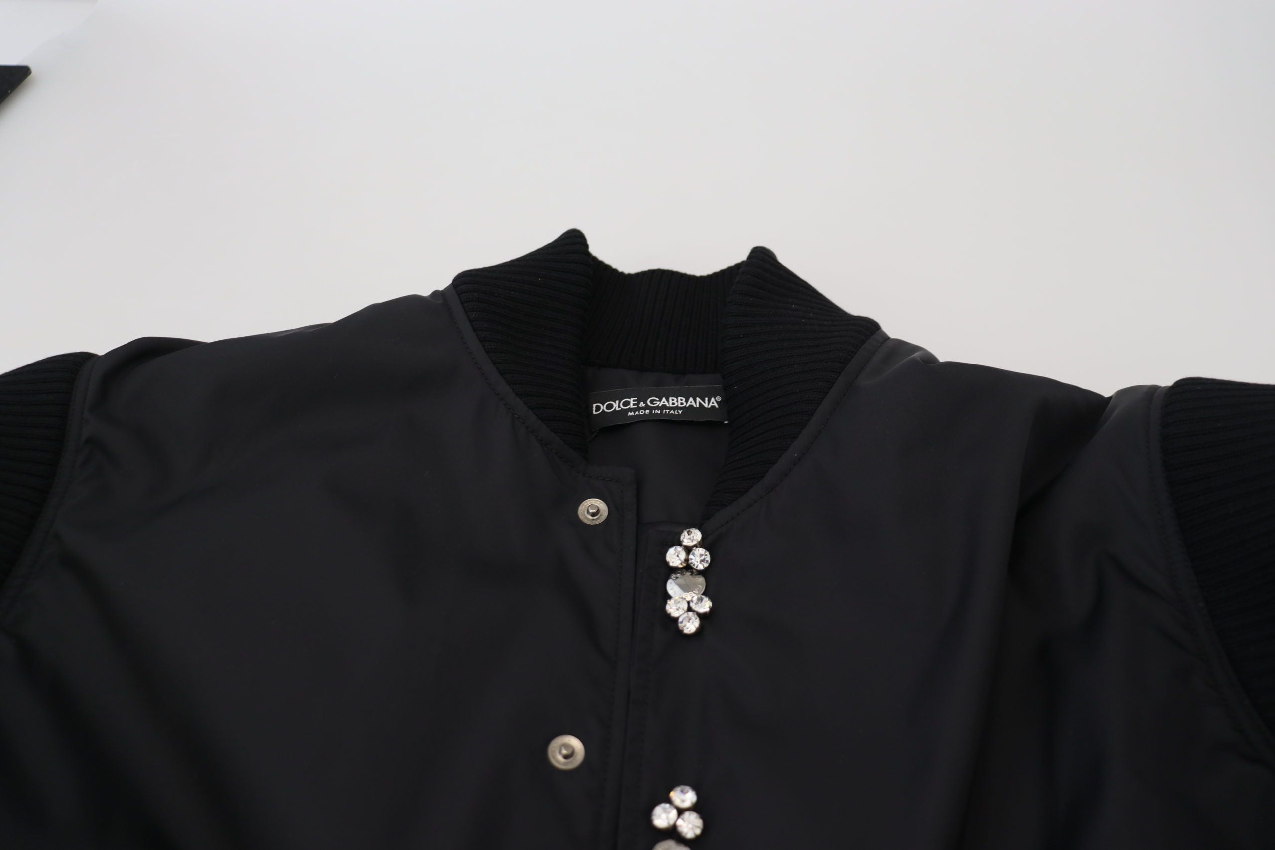 Dolce & Gabbana 90% Nylon bomber jacket in black — view 5