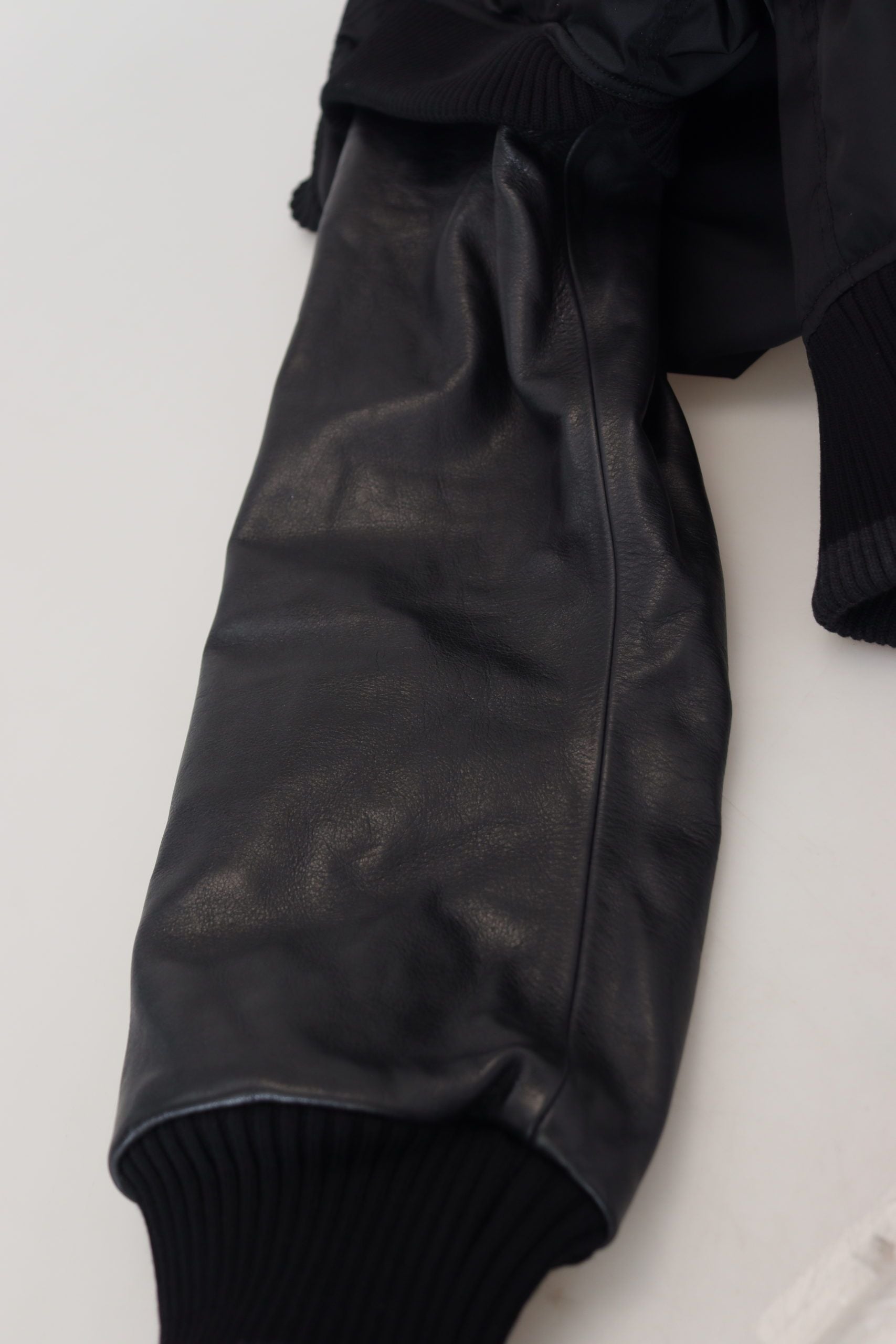 Dolce & Gabbana 90% Nylon bomber jacket in black — view 7