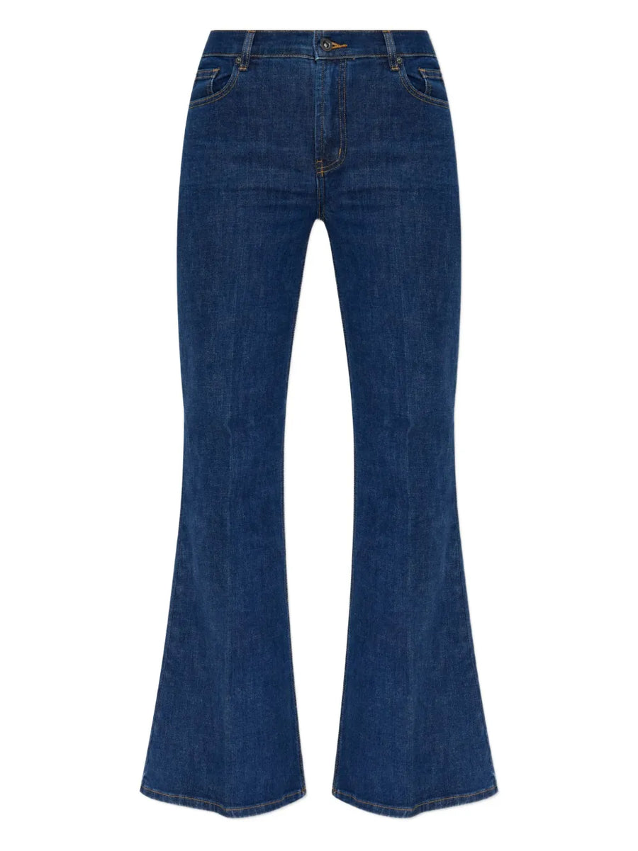 Self-Portrait Cotton 100% jeans in blue