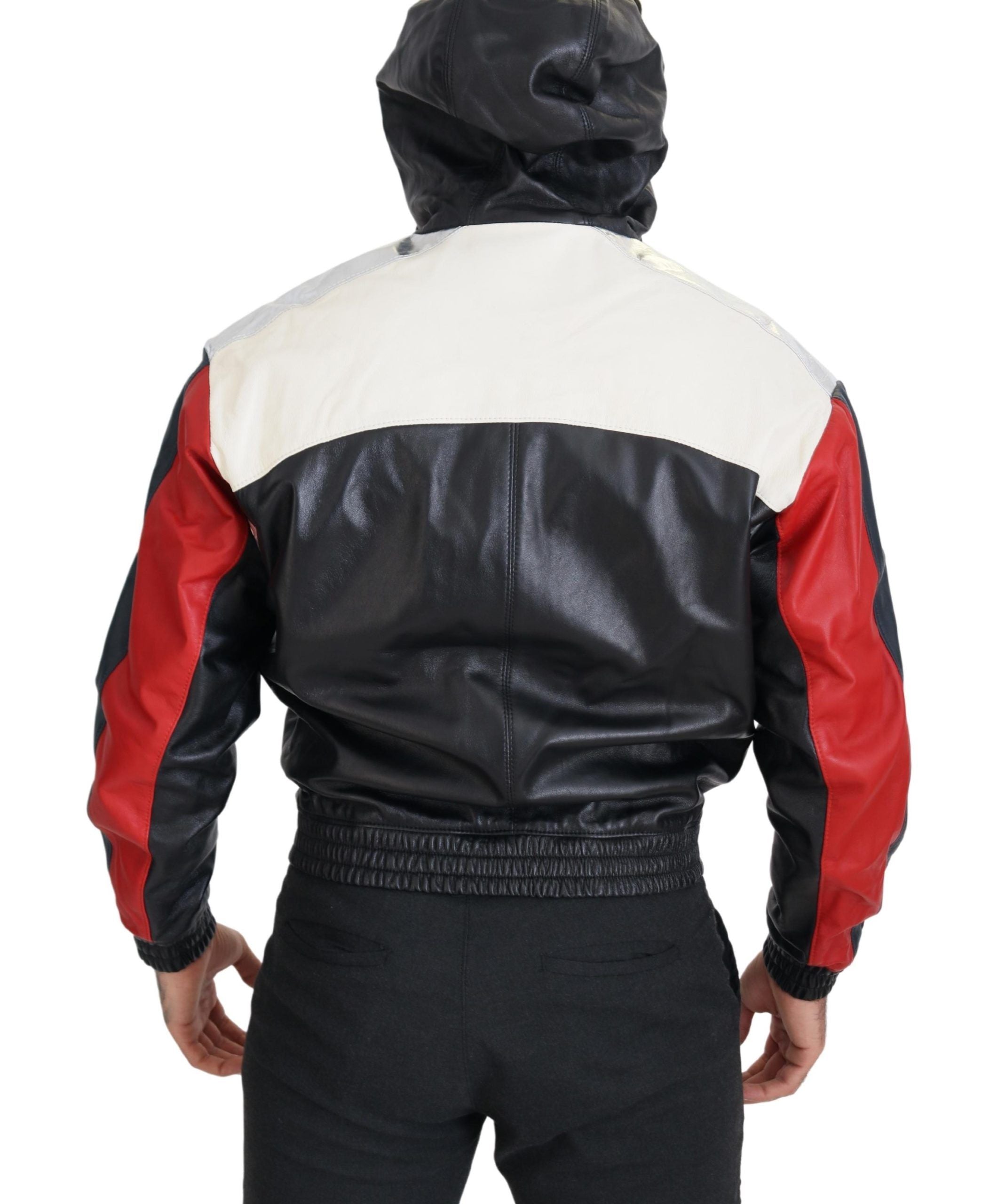 Dolce & Gabbana 100% Leather; Lining: 95% Nylon jacket in black — view 8
