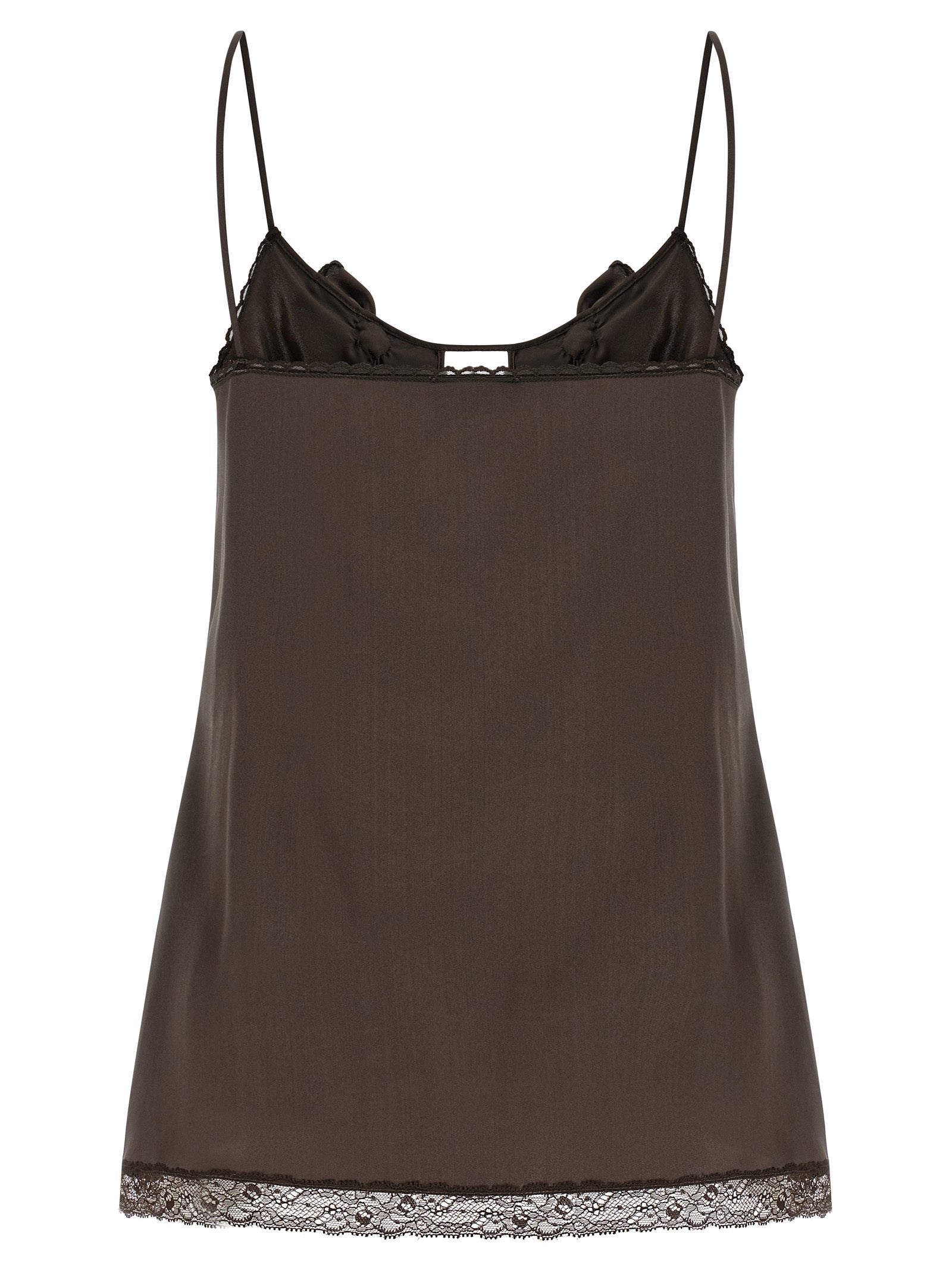 01 top Brown Silk Tops