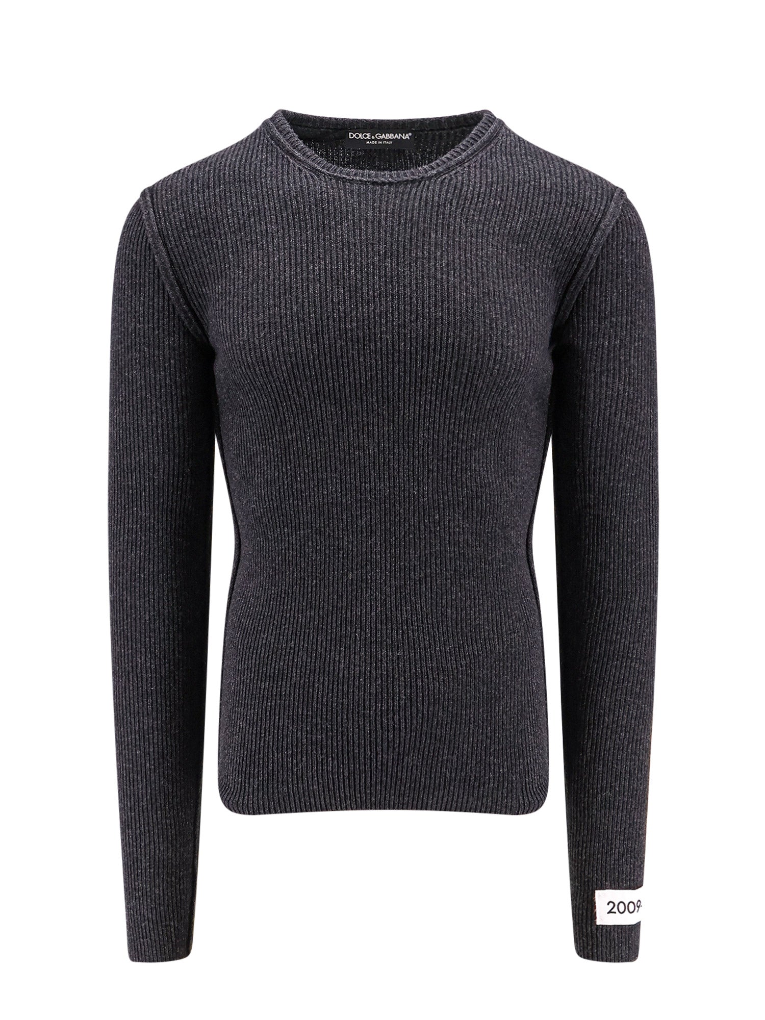 Dolce & Gabbana Sweaters Grey Lana Poliammidica