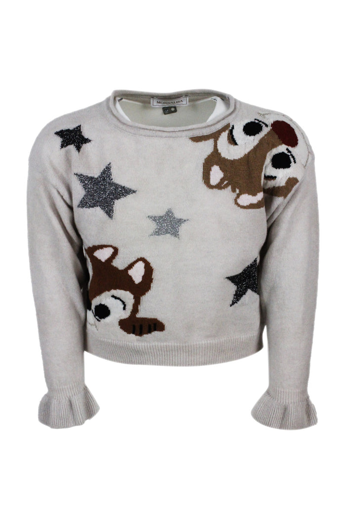 Monnalisa Sweaters Beige 100wv