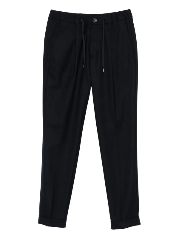 Herno Outer: Wool 43% trousers in black