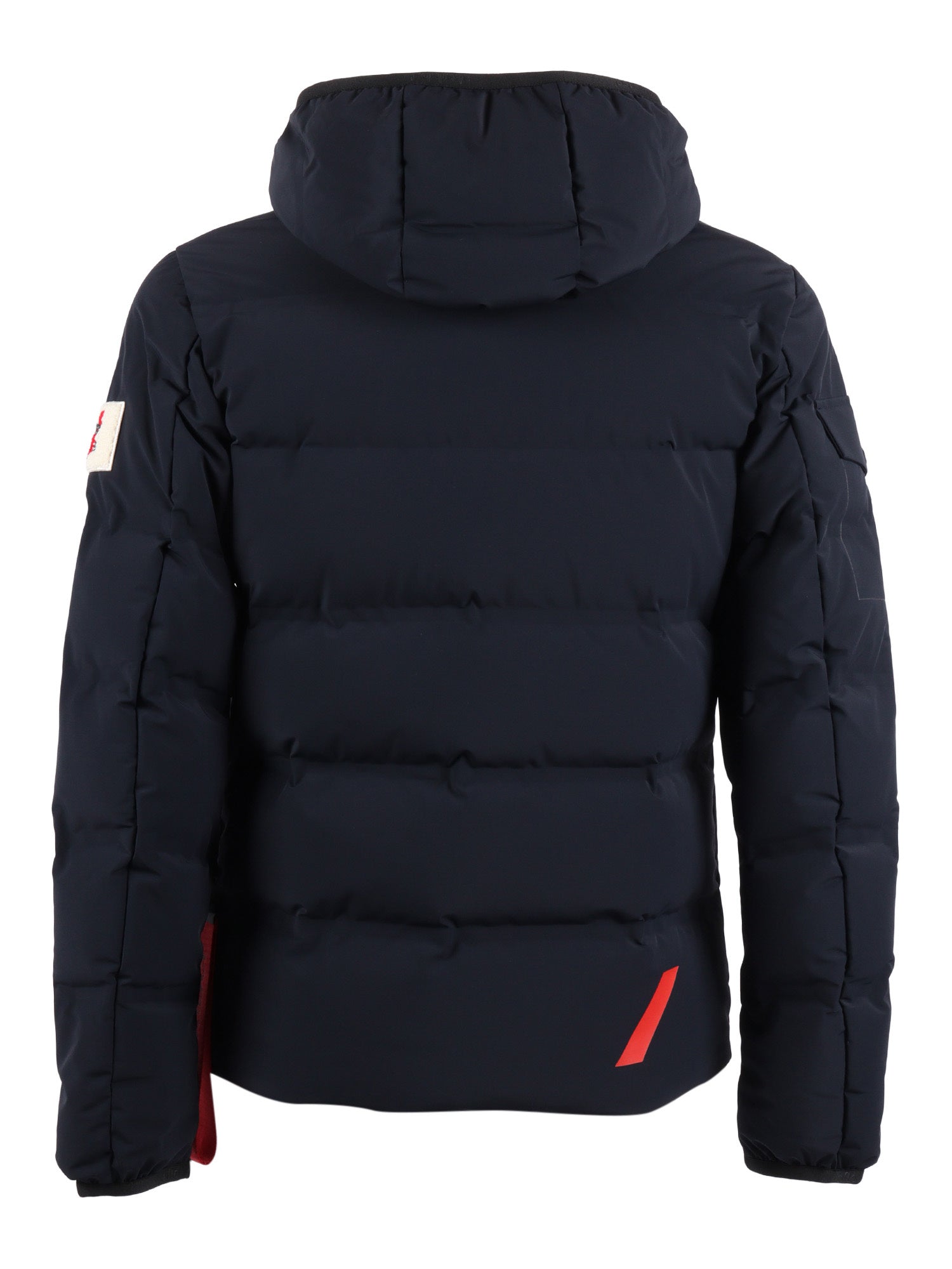 Mens Outerwear Blue Polyamide Elastane Short Puffer