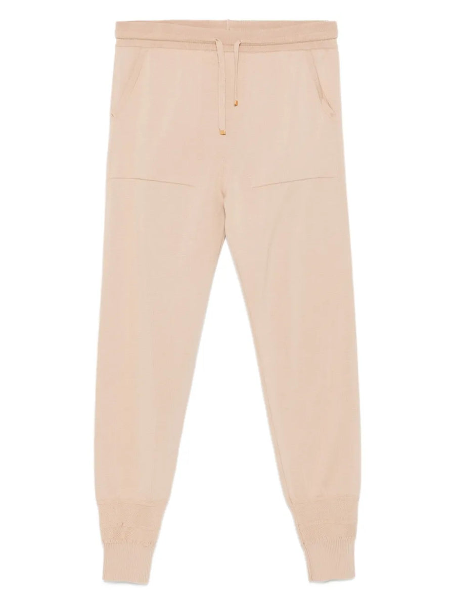 Eleventy Wool 100% joggers in beige