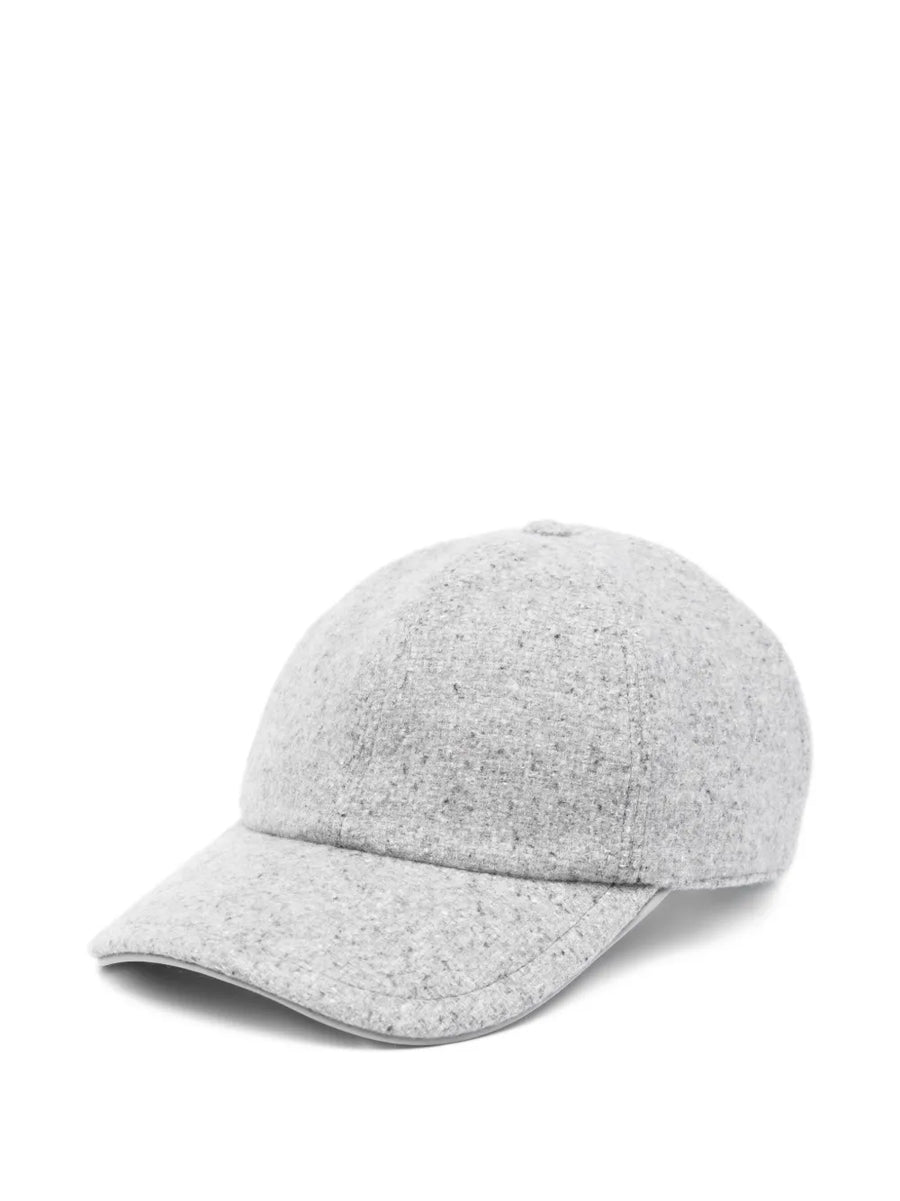 Eleventy Outer: Goat Skin 100% baseball cap in grey