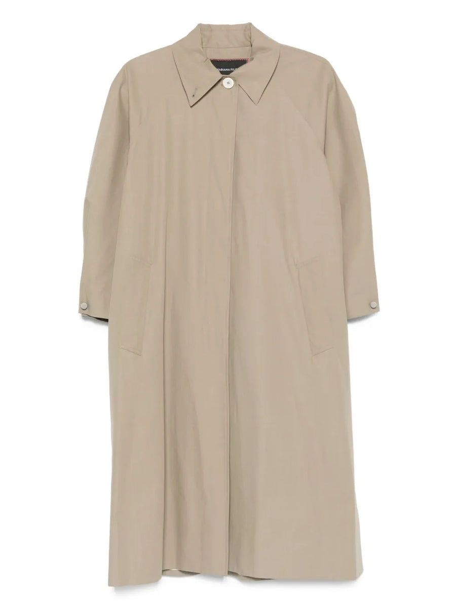 Fabiana Filippi Outer: Polyester coat in beige