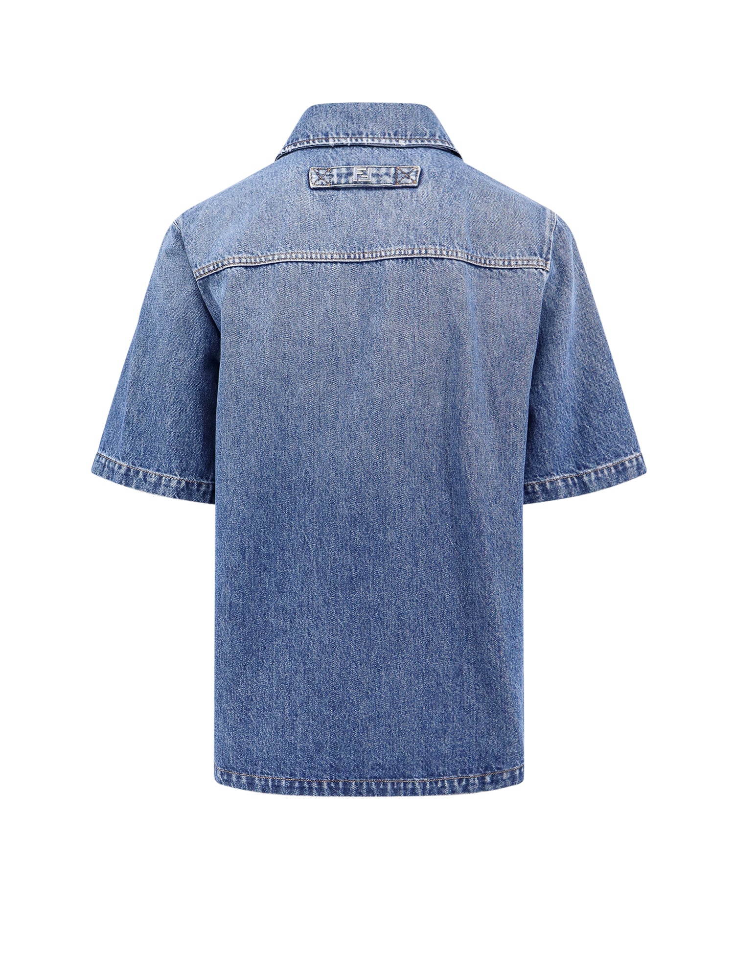 Fendi Shirts Blue 100 % Cotone