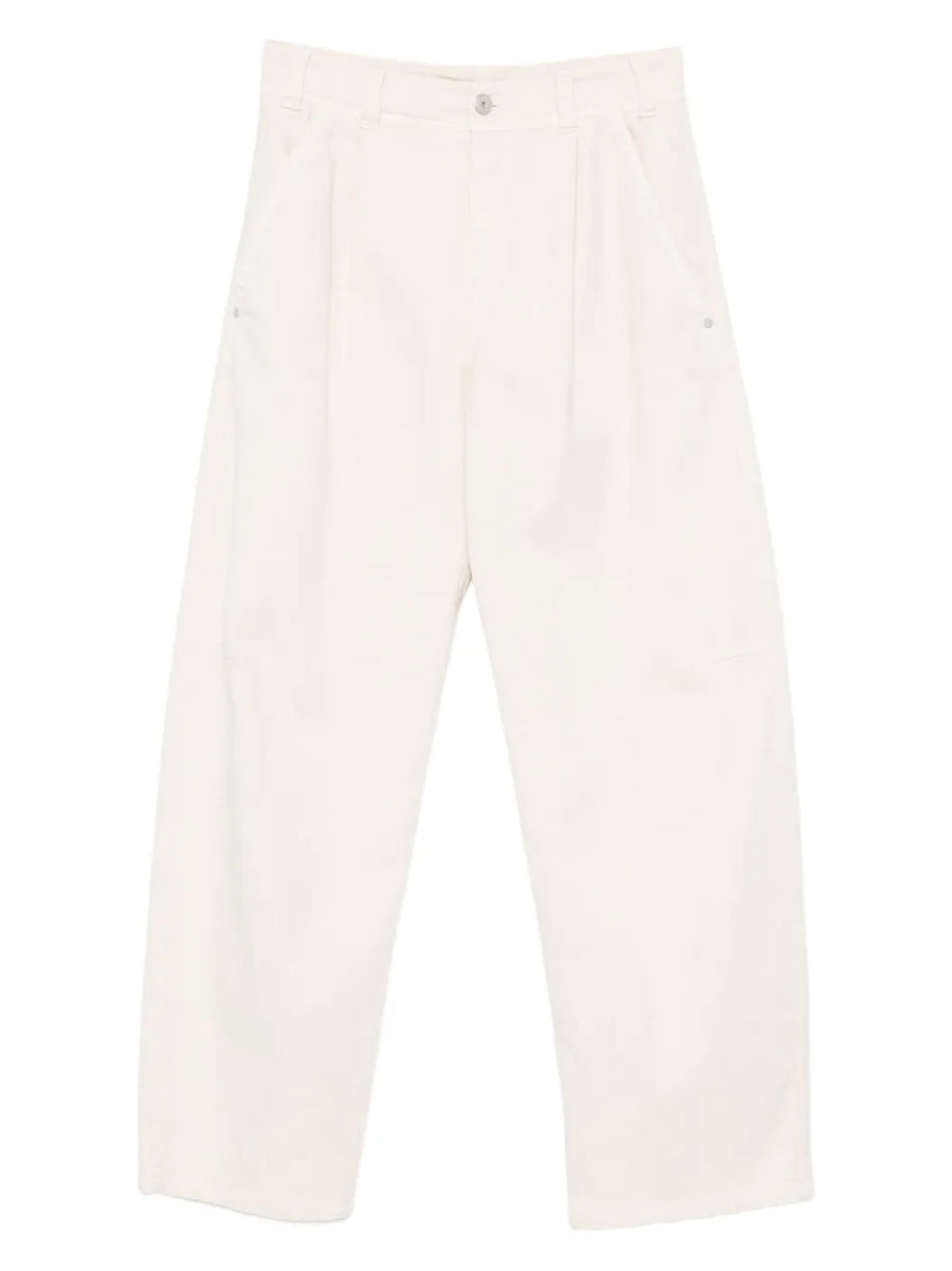 Brunello Cucinelli Cotton 96% trousers in beige