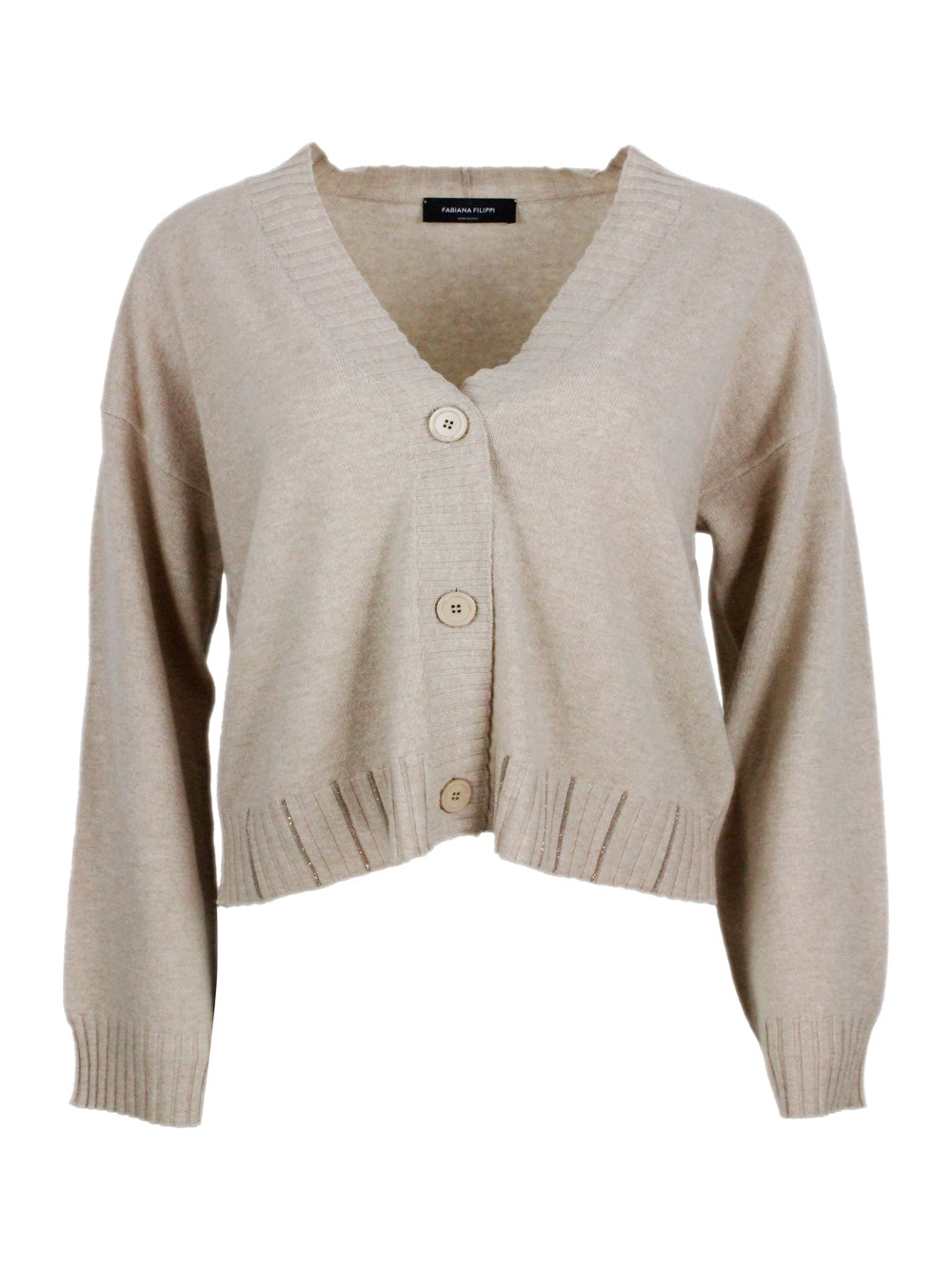 Fabiana Filippi Sweaters Beige 75wv 15se 10ws
