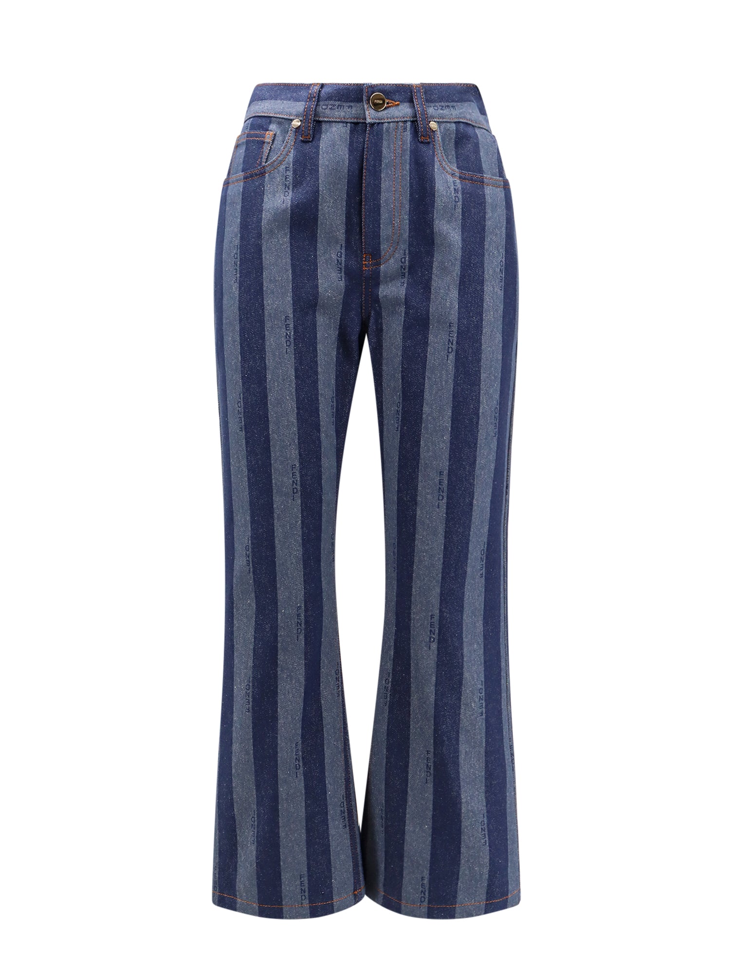 Fendi Jeans Blue 100 % Cotone