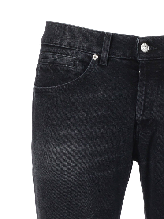 George Pants Black Cotton Elastane Jean