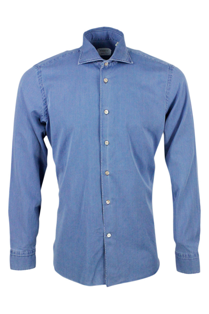 Borriello Shirts Denim 100co