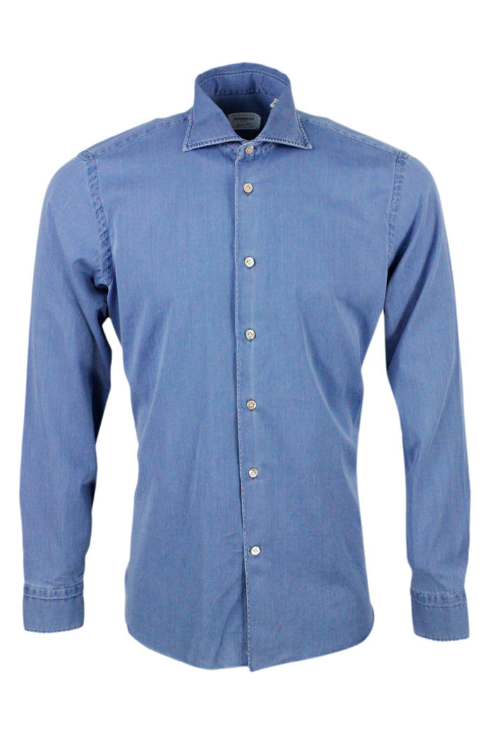 Borriello Shirts Denim 100co