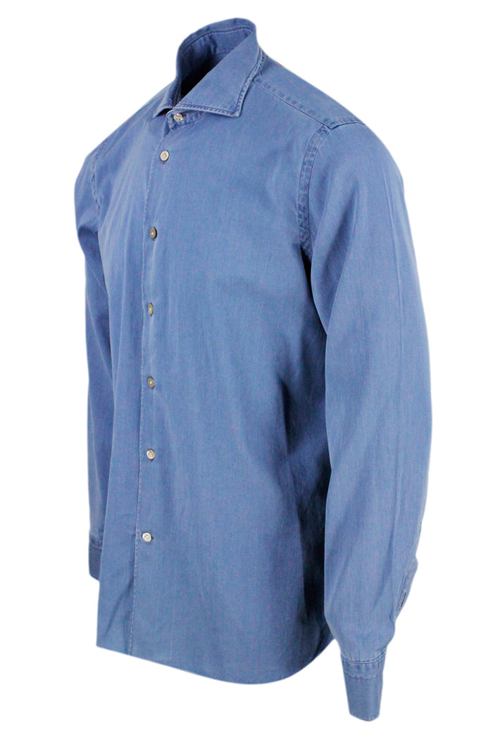 Borriello Shirts Denim 100co