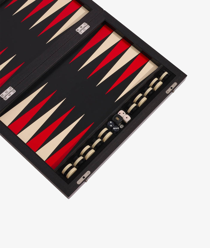Carbon Fiber Backgammon Set Neutral Play Room