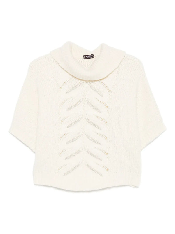 Peserico Alpaca 55% sweater in cream