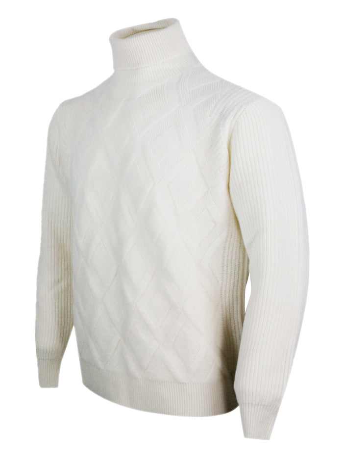 Barba Napoli Sweaters White 100wv