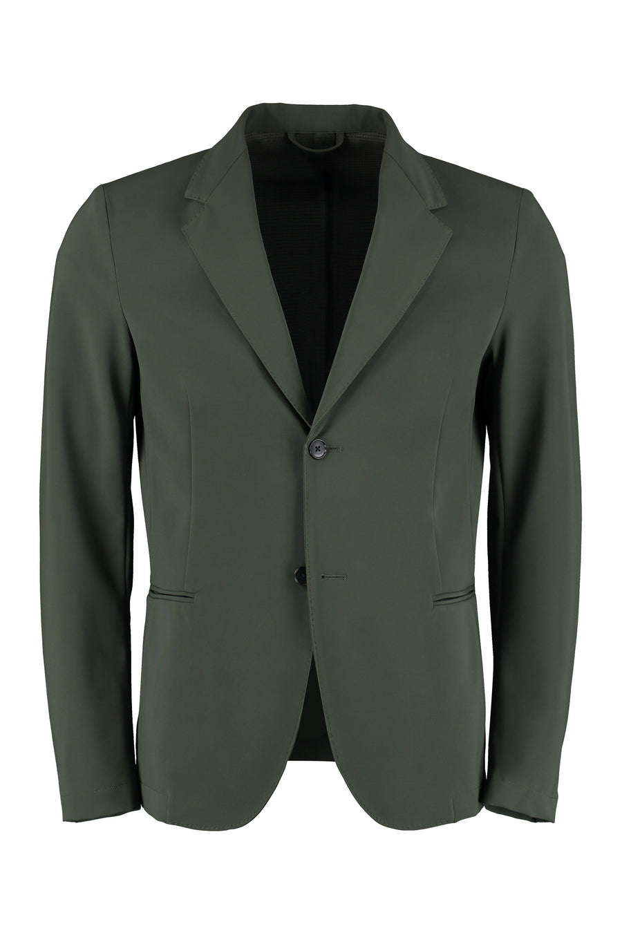 Jacket Single-Breasted Two-Button Military Green Polyamide Suit & Dinner
