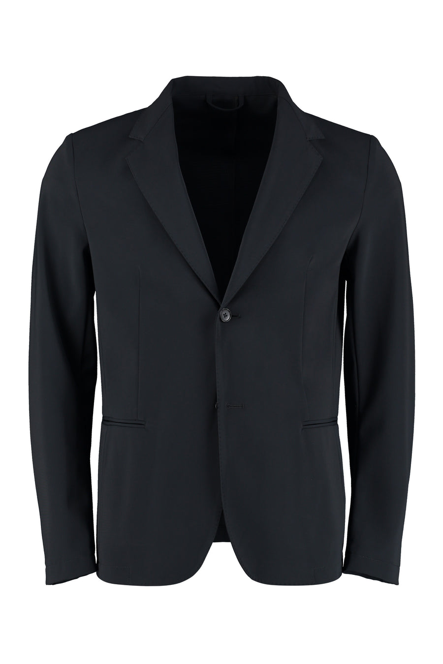Jacket Single-Breasted Two-Button Black Check Elastane Suit & Dinner