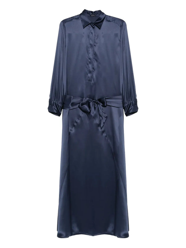 Kiton Silk 100% dress in navy
