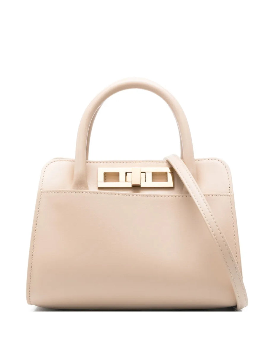 Fabiana Filippi Calf Leather 100% shoulder bag in beige