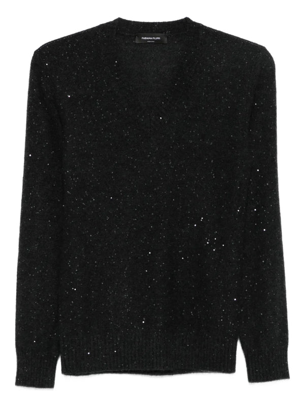 Fabiana Filippi Virgin Wool 48% sweater in black