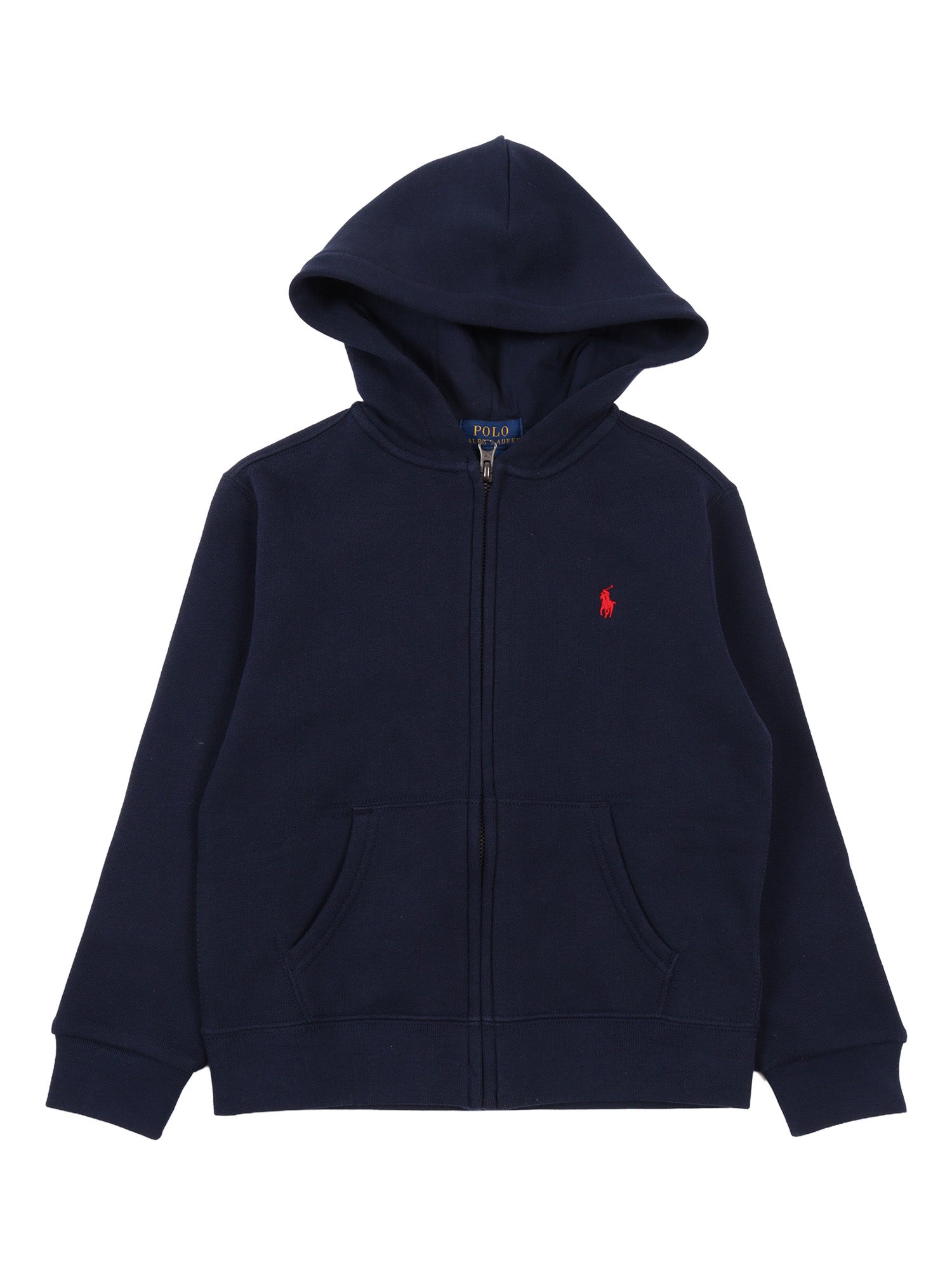 FZ HOOD-TOPS-KNIT Blue Cotton Recycled Polyester Sweatshirt