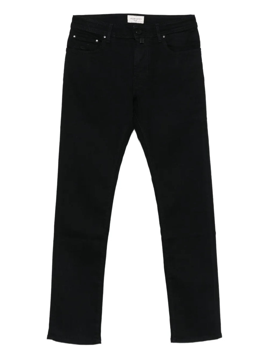 Jacob Cohen Cotton 57% trousers in black