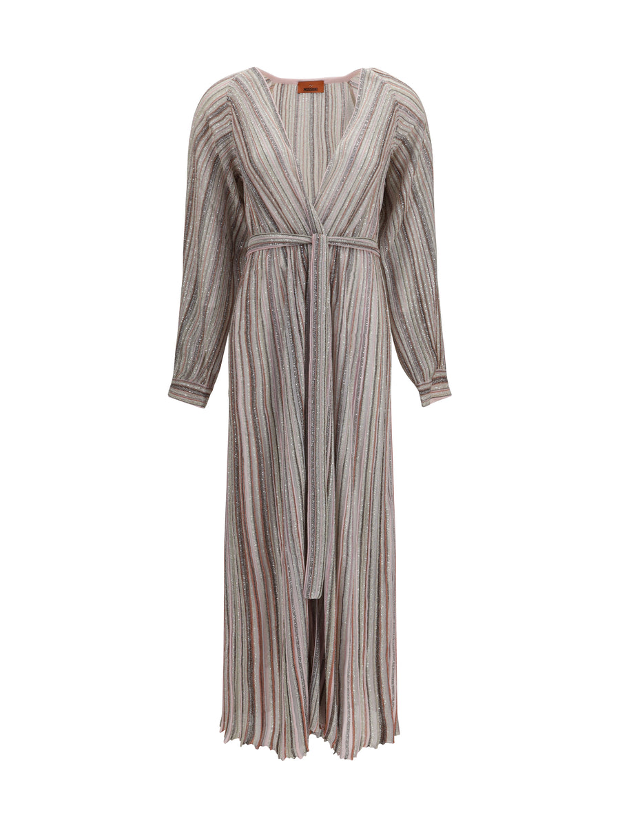 Missoni 60% Viscose; 22% Polyamide; 17% Metal Fibres; 1% Elastane dress in pink